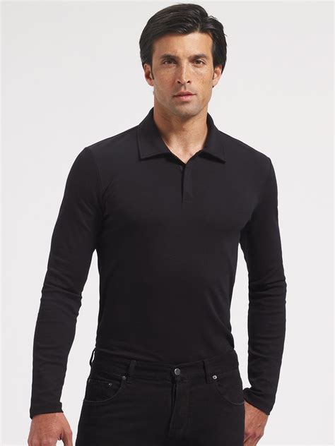 mens prada polos|prada long sleeve polo.